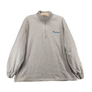Sport-Tek Women's Pepsico Logo 1/4 Zip Pullover Sweatshirt Gray XXL Long Sleeve